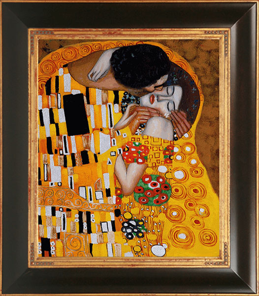 The Kiss Detail - Gustav Klimt Painting